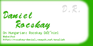 daniel rocskay business card